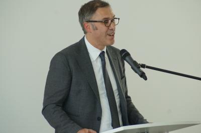 Mit einer feierlichen Zeremonie wird das neue Gebaeude des DRK Kreisverbandes eingweiht